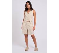 Urban Bliss White Linen Blend Short In Light Beige Light Beige 8