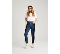 Urban Bliss Women's Bab Patchwork Mom Jean in Blue | Size: 8 Urban Bliss Blue 8