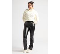 Urban Bliss Women's Black Flare PU Leggings | Size: 8 Urban Bliss Black 8