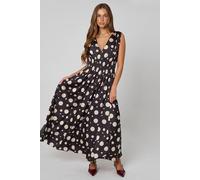 Urban Bliss Women's Black Spot Elasticated Maxi Dress | Size: 10 Urban Bliss Black 10