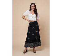 Urban Bliss Women's Black Tirered Maxi Skirt | Size: 12 Urban Bliss Black 12