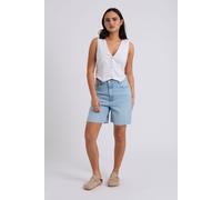 Urban Bliss Women's Bleach Bermuda Shorts in Bright Blue | Size: 8 Urban Bliss Bright Blue 8