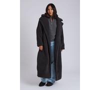Urban Bliss Women's Borg Coat in Charcoal | Size: 12 Urban Bliss Charcoal 12