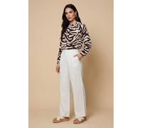 Urban Bliss Women's Brown Zebra Shirt | Size: 16 Urban Bliss Brown 16