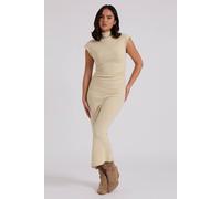 Urban Bliss Women's Brushed Jersey Maxi Ruched Dress in Grey | Size: Medium Urban Bliss Grey M