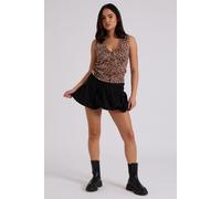 Urban Bliss Women's Bubble Hem Mini Skirt in Black | Size: 12 Urban Bliss Black 12