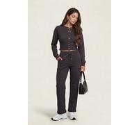 Urban Bliss Women's Charcoal Corset Top Wide Leg Set | Size: Medium/Large Urban Bliss Charcoal M/L