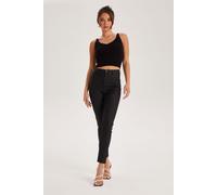 Urban Bliss Women's Coated disco jean in Black | Size: 8 Urban Bliss Black 8