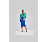 Urban Bliss Women's Colour Block Midi Dress | Size: 8 Urban Bliss Multicolor 8