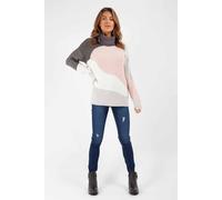 Urban Bliss Women's Colour Block Roll Neck Jumper | Size: Small Urban Bliss Multicolor S