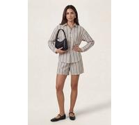 Urban Bliss Women's Cream Stripe Bermuda Short | Size: 16 Urban Bliss Cream 16