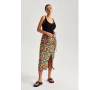 Urban Bliss Women's Floral Ruched Midi Skirt in Pink | Size: 10 Urban Bliss Pink 10