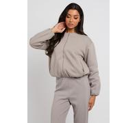 Urban Bliss Women's Grey Bubble Hem Jersey Jacket | Size: 8 Urban Bliss Grey 8