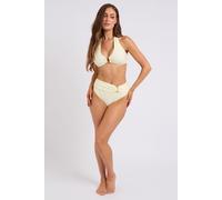 Urban Bliss Women's Lemon High Waisted Ring Bikini Bottom | Size: 8 Urban Bliss Lemon 8