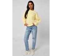 Urban Bliss Women's Lemon Wool Blend Embellished Jumper in Bright Yellow | Size: Medium Urban Bliss Bright Yellow M