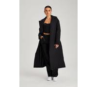 Urban Bliss Women's Longline Quilted Belted Jacket in Black | Size: 8 Urban Bliss Black 8