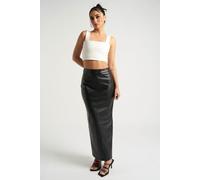 Urban Bliss Women's Maxi PU Skirt in Black | Size: 14 Urban Bliss Black 14