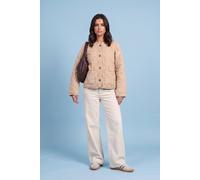 Urban Bliss Women's Neutral Washed Quilted Coat in Natural | Size: 10 Urban Bliss Natural 10