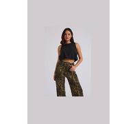 Urban Bliss Women's Open Back Bubble Hem Top in Black | Size: 10 Urban Bliss Black 10