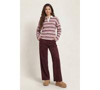 Urban Bliss Women's Pink Stripe Rugby Shirt | Size: Medium/Large Urban Bliss Pink M/L