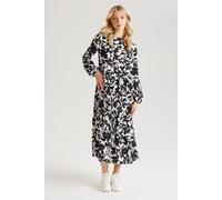 Urban Bliss Women's Stencil Floral Smock in White | Size: 8 Urban Bliss White 8