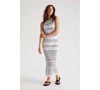 Urban Bliss Women's Stripe Pointelle Dress in White | Size: 16 Urban Bliss White 16