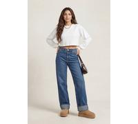 Urban Bliss Women's Volume Sleeve Crop Sweater in White | Size: 6 Urban Bliss White 6