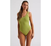 Urban Bliss Women's Wave Texture Swimsuit in Bright Green | Size: 8 Urban Bliss Bright Green 8