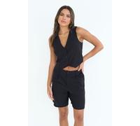 Urban Bliss Women's White Linen Blend Waistcoat in Black | Size: 16 Urban Bliss Black 16