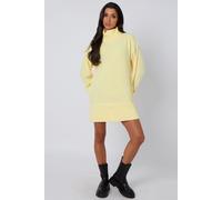 Urban Bliss Women's Wool Blend Roll Neck Mini Dress in Lemon | Size: Small Urban Bliss Lemon S