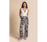 Urban Bliss Women's Zebra Trousers in Navy | Size: 14 Urban Bliss Navy 14