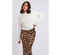 Urban Bliss Women's Zig Zag Cable Jumper in White | Size: Small Urban Bliss White S