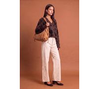 Urban Bliss Wool Blend Animal V Neck Jumper In Brown Brown