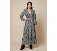 Urban Bliss Zebra Long Sleeve Metallic Dress Mono Pattern - 18