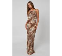 Urban Bliss Zebra Neck Maxi Dress Multi 12