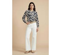 Urban Bliss Zebra Shirt Navy Pattern - 10