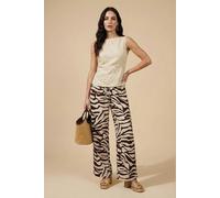 Urban Bliss Zebra Trouser Brown Pattern - 16