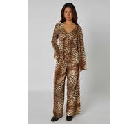 Urban Bliss Zebra Wide Leg Trousers - 8