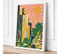 Urban Botanical Garden Art Canvas Wall Art Print 18x12 Inch (46 x 30 cm)