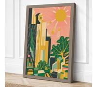 Urban Botanical Garden Art Canvas Wall Art Print 18x12 Inch (46 x 30 cm)