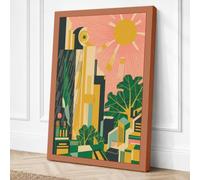 Urban Botanical Garden Art Canvas Wall Art Print 24x16 Inch (61 x 41 cm)