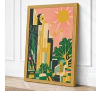 Urban Botanical Garden Art Canvas Wall Art Print 30x20 Inch (76 x 51 cm)