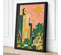 Urban Botanical Garden Art Canvas Wall Art Print 30x20 Inch (76 x 51 cm)