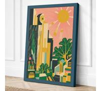 Urban Botanical Garden Art Canvas Wall Art Print 36x24 Inch (91 x 61 cm)