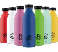 24Bottles Super Lightweight Reusable Stainless Steel Water Bottle, BPA , Urban Bottle, Original Italian Design, Total Orange, 500 ml