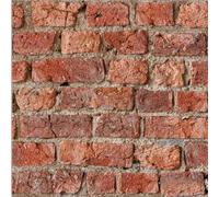 Urban Brick Red Wallpaper, Textured Effect, Bold Design for Home Decor