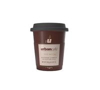 Urban Café Ceramic Candle & Coffee Mug Gift Set, Caffe Mocha Scented Candle, Reusable Ceramic Mug, Includes Lid, 250g