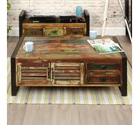 Urban Chic Reclaimed Coffee Table - 2 Door - 2 Drawer