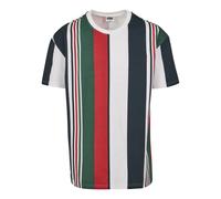 Urban Classic heavy Oversized big Stripe T-shirt Blanc M