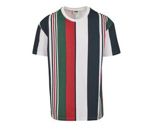 Urban Classic heavy Oversized big Stripe T-shirt Blanc S